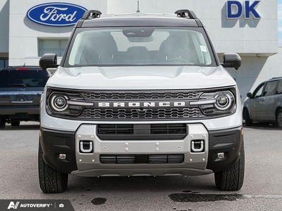 NEW 2026 Ford Bronco Sport Badlands - Space White Metallic Exterior - $46,513 - Stock #D60810 - VIN 3FMCR9DA9TRF11491