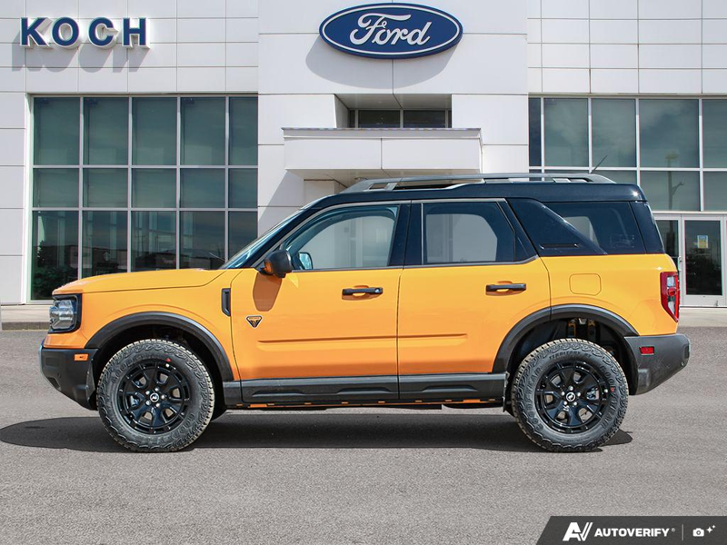 NEW 2026 Ford Bronco Sport Badlands - Orange Fury Metallic Tri-coat Exterior / DARK SPACE GREY LEATHER Interior - $50,370 - Stock #E60241 - VIN 3FMCR9DA8TRE10054 - Photo 3