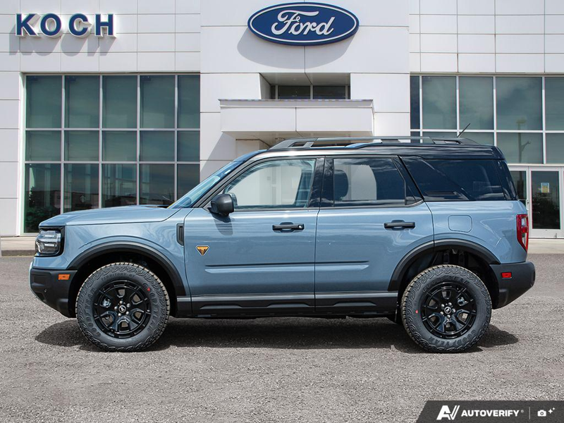 NEW 2026 Ford Bronco Sport Badlands - Azure Grey Metallic Tri-coat Exterior / DARK SPACE GREY LEATHER Interior - $52,764 - Stock #E60646 - VIN 3FMCR9DAXTRE51320 - Photo 3