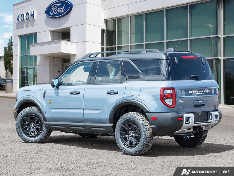 NEW 2026 Ford Bronco Sport Badlands - Azure Grey Metallic Tri-coat Exterior / DARK SPACE GREY LEATHER Interior - $50,333 - Stock #E60646 - VIN 3FMCR9DAXTRE51320 - Photo 4