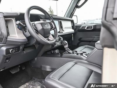 NEW 2026 Ford Bronco Outer Banks - BLACK ONYX LEATHER TRIM/VINYL Interior - $64,431 - Stock #E60687 - VIN 1FMEE8BP2TLA98432