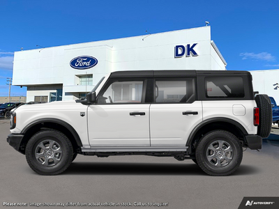 NEW 2026 Ford Bronco Big Bend - Oxford White Exterior - $59,072 - Stock #D60736 - VIN 1FMDE7BH1TLB34013