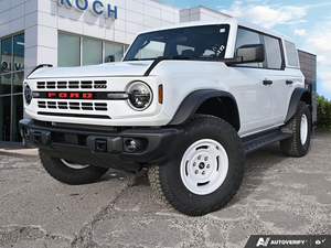 NEW 2026 Ford Bronco Heritage Edition - Oxford White Exterior - $68,096 - Stock #E61116 - VIN 1FMEE4DP0TLB53272