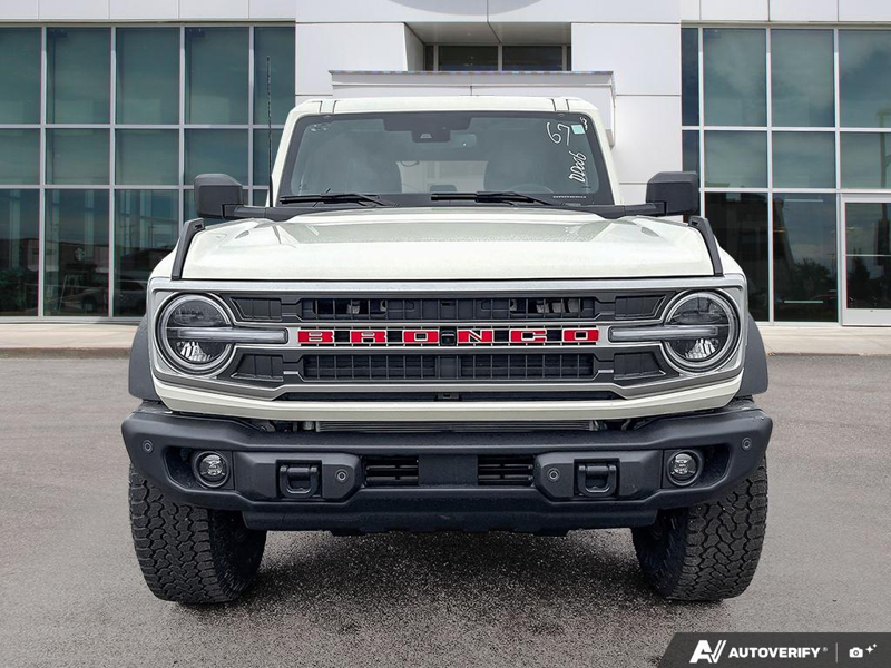 NEW 2026 Ford Bronco Outer Banks 60th Anniversary Edition - Wimbledon White Exterior / BLACK ONYX-LEATHER/VINYL Interior - $83,879 - Stock #E60681 - VIN 1FMEE8BH0TLA92542 - Photo 2