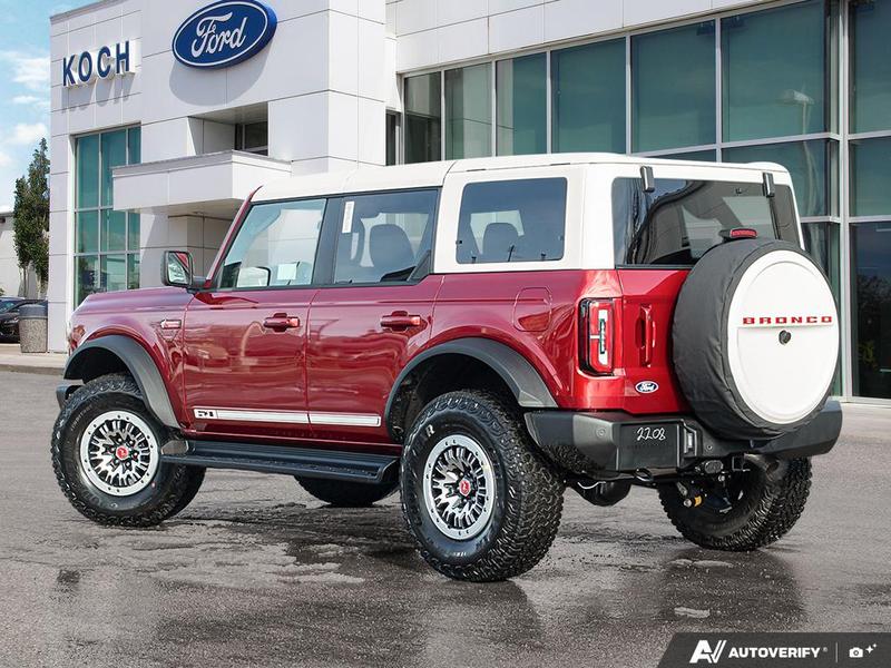 NEW 2026 Ford Bronco Outer Banks 60th Anniversary Edition - Ruby Red Tri-coat Metallic Exterior / BLACK ONYX-LEATHER/VINYL Interior - $86,924 - Stock #E60355 - VIN 1FMEE8BP6TLA60752 - Photo 4