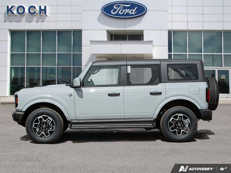 NEW 2026 Ford Bronco Outer Banks - Avalanche Exterior / BLACK ONYX LEATHER TRIM VINYL Interior - $69,589 - Stock #E60576 - VIN 1FMDE8BH1TLA78970 - Photo 3