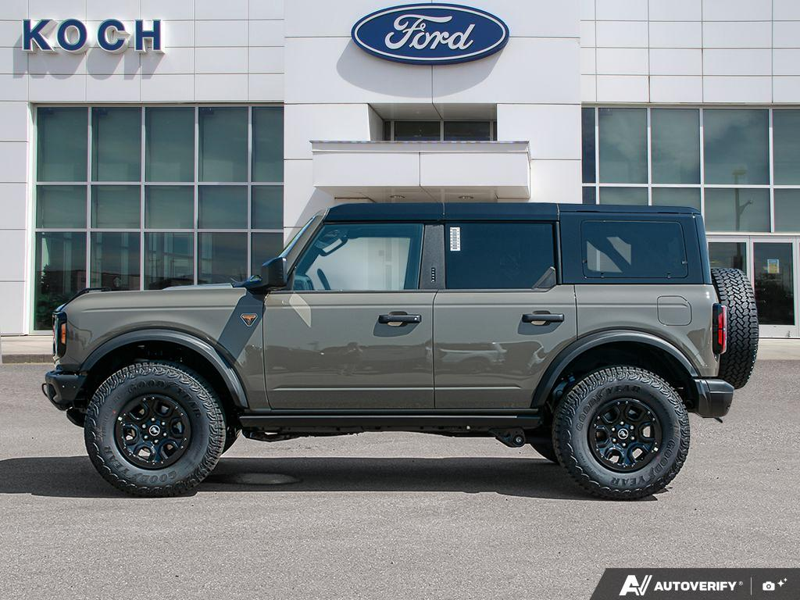 NEW 2026 Ford Bronco Badlands - Marsh Grey Exterior / BLACK ONYX, LEATHER-TRIMMED/VINYL BUCKET SEATS Interior - $88,792 - Stock #E60894 - VIN 1FMEE9BPXTLB33367 - Photo 3