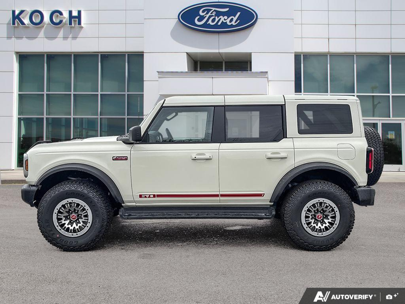 NEW 2026 Ford Bronco Outer Banks 60th Anniversary Edition - Wimbledon White Exterior / BLACK ONYX-LEATHER/VINYL Interior - $77,479 - Stock #E60681 - VIN 1FMEE8BH0TLA92542 - Photo 3