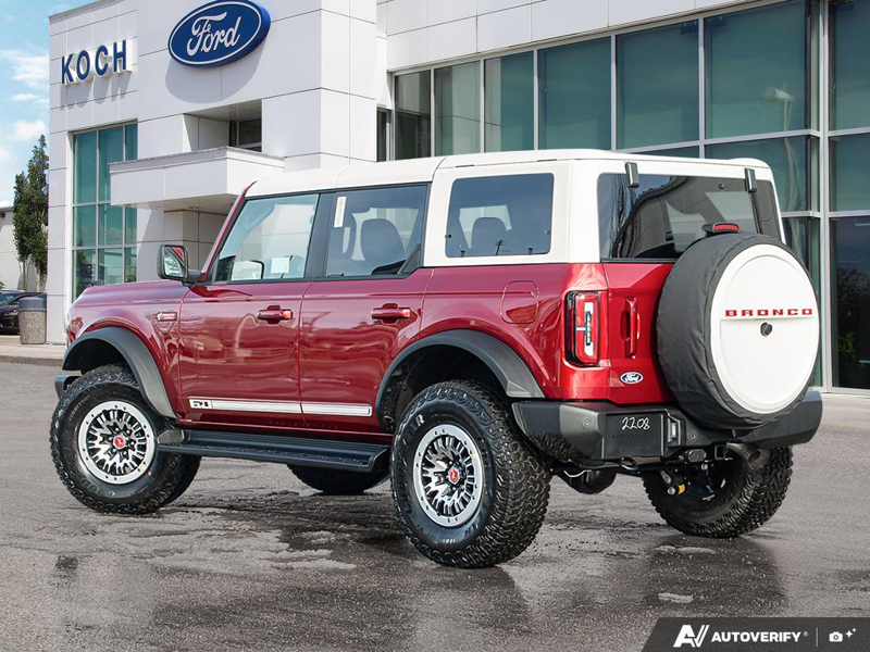 NEW 2026 Ford Bronco Outer Banks 60th Anniversary Edition - Ruby Red Tri-coat Metallic Exterior / BLACK ONYX-LEATHER/VINYL Interior - $88,574 - Stock #E60355 - VIN 1FMEE8BP6TLA60752 - Photo 4