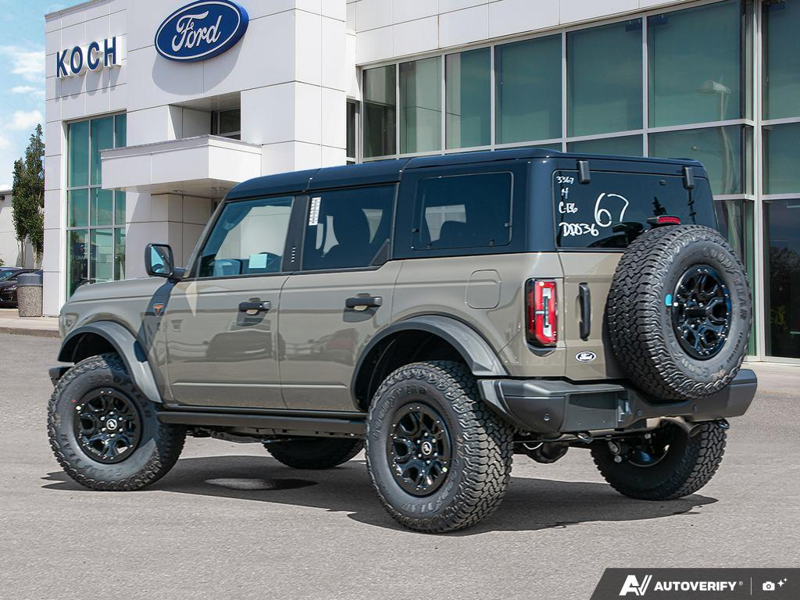 NEW 2026 Ford Bronco Badlands - Marsh Grey Exterior / BLACK ONYX, LEATHER-TRIMMED/VINYL BUCKET SEATS Interior - $88,792 - Stock #E60894 - VIN 1FMEE9BPXTLB33367 - Photo 4