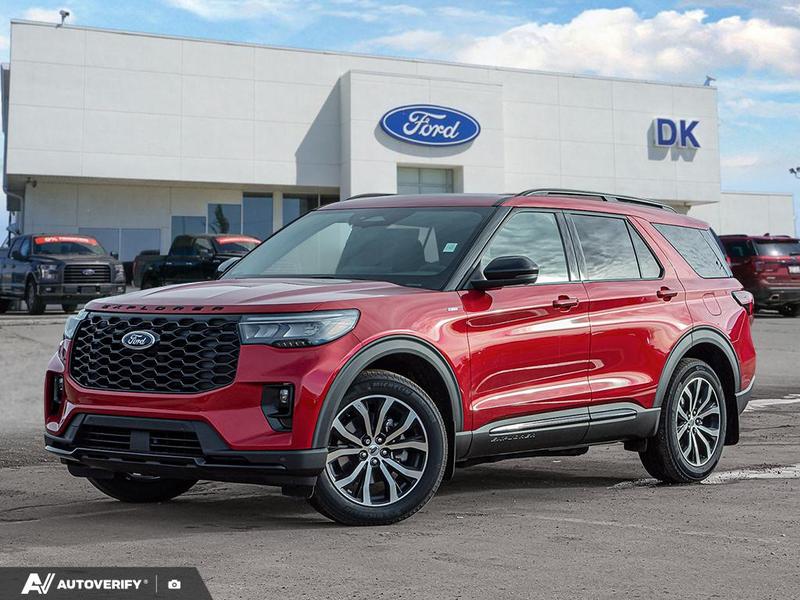 NEW 2026 Ford Explorer ST-Line - Rapid Red Tri-coat Metallic Exterior / ONYX UNIQUE CLOTH Interior - $61,507 - Stock #D60183 - VIN 1FMUK8KH7TGA81552 - Photo 1