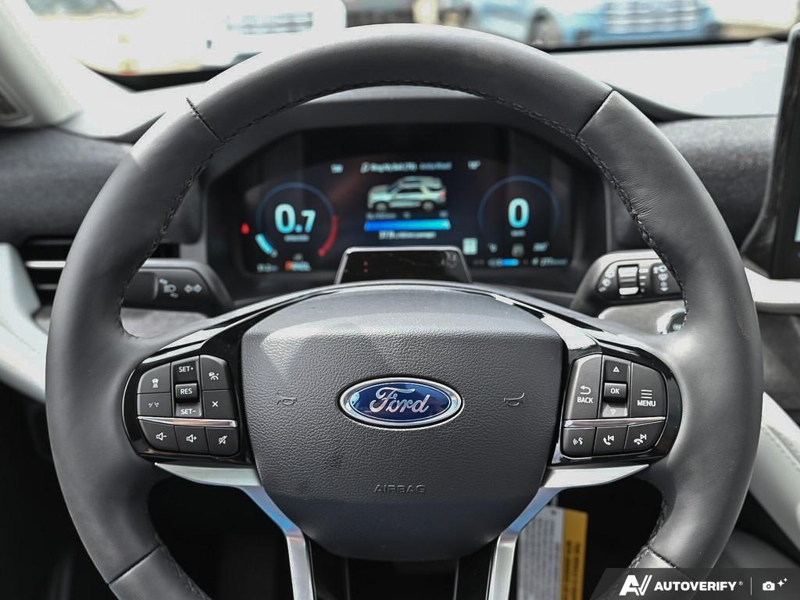 NEW 2026 Ford Explorer Platinum - Star White Tri-coat Metallic Exterior / CRYSTAL GRAY LEATHER Interior - $66,919 - Stock #E60278 - VIN 1FMUK8HHXTGA83402 - Photo 14