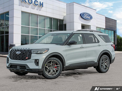 NEW 2026 Ford Explorer ST - Space White Metallic Exterior - $75,169 - Stock #E60197 - VIN 1FMWK8GC7TGA82528