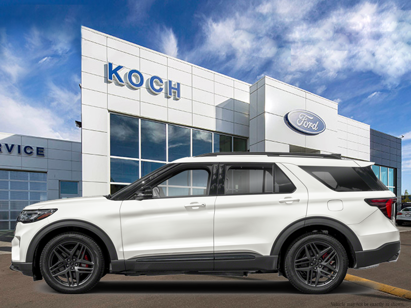 NEW 2026 Ford Explorer ST - Star White Tri-coat Metallic Exterior / ONYX MIKO Interior - $76,169 - Stock #E60832 - VIN 1FMWK8GC7TGB60838 - Photo 1
