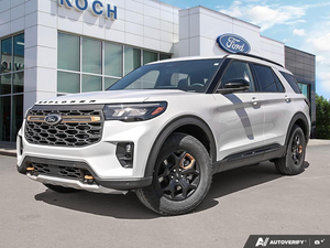 NEW 2026 Ford Explorer Tremor - Space White Metallic Exterior - $68,463 - Stock #E60223 - VIN 1FMWK8JC9TGA83995