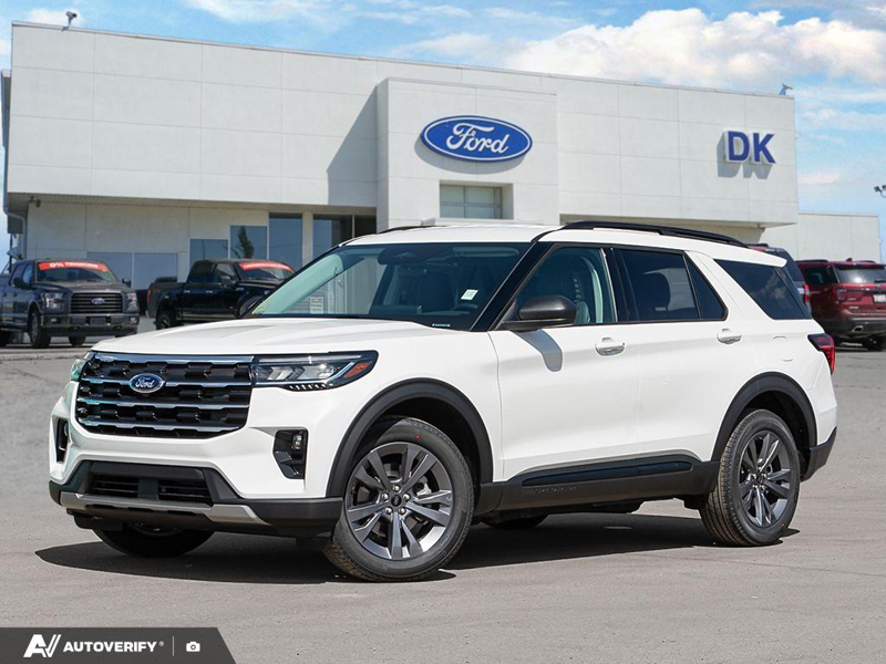 NEW 2026 Ford Explorer Active - Star White Tri-coat Metallic Exterior / DARK SPACE GREY ACTIVEX Interior - $58,737 - Stock #D60448 - VIN 1FMUK8DH2TGB37698 - Photo 1