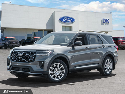 NEW 2026 Ford Explorer Platinum - Carbonized Grey Metallic Exterior - $65,422 - Stock #D60585 - VIN 1FMUK8HH0TGB86618