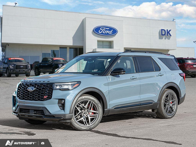 NEW 2026 Ford Explorer ST - Vapour Blue Metallic Exterior - $72,592 - Stock #D60871 - VIN 1FMWK8GC8TGC09464