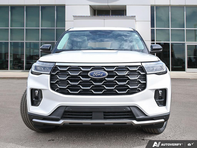 NEW 2026 Ford Explorer Platinum - Star White Tri-coat Metallic Exterior / CRYSTAL GRAY LEATHER Interior - $66,919 - Stock #E60278 - VIN 1FMUK8HHXTGA83402 - Photo 2
