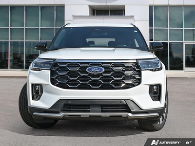 NEW 2026 Ford Explorer Platinum - Star White Tri-Coat Exterior - $67,869 - Stock #E61073 - VIN 1FMUK8HHXTGC46954