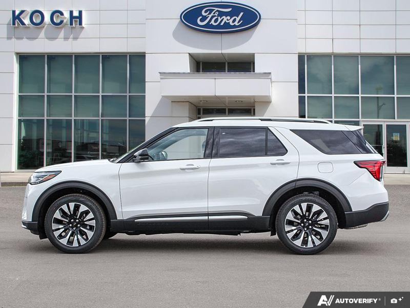 NEW 2026 Ford Explorer Platinum - Star White Tri-coat Metallic Exterior / MOJAVE DUSK LEATHER Interior - $66,979 - Stock #E60789 - VIN 1FMUK8HH4TGB63892 - Photo 3