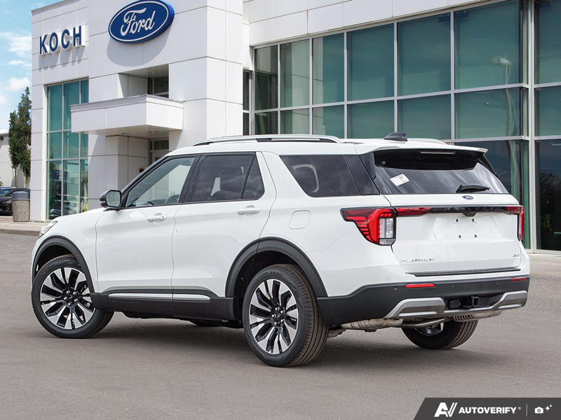NEW 2026 Ford Explorer Platinum - Star White Tri-coat Metallic Exterior / MOJAVE DUSK LEATHER Interior - $66,979 - Stock #E60789 - VIN 1FMUK8HH4TGB63892 - Photo 4