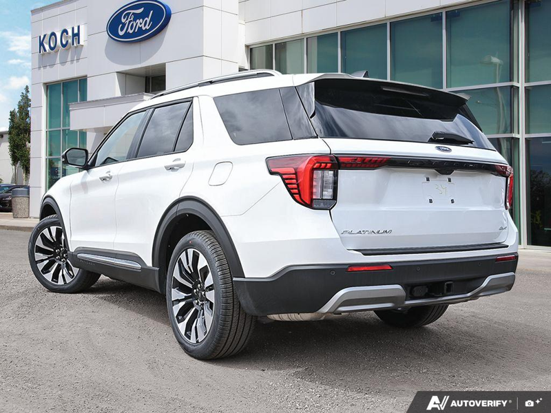 NEW 2026 Ford Explorer Platinum - Star White Tri-coat Metallic Exterior / CRYSTAL GRAY LEATHER Interior - $66,919 - Stock #E60278 - VIN 1FMUK8HHXTGA83402 - Photo 4