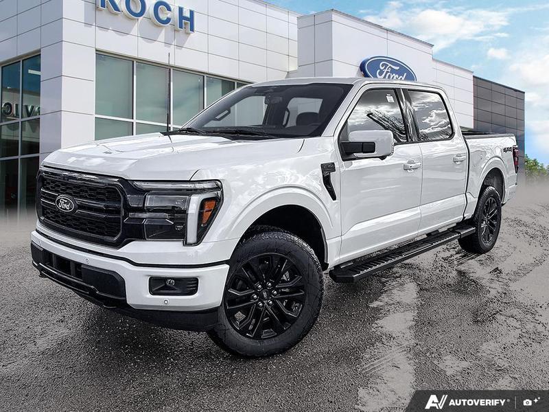 NEW 2026 Ford F-150 LARIAT - Star White Tri-coat Metallic Exterior / BLACK ACTIVE X Interior - $91,594 - Stock #E60564 - VIN 1FTFW5L85TFA11925 - Photo 1