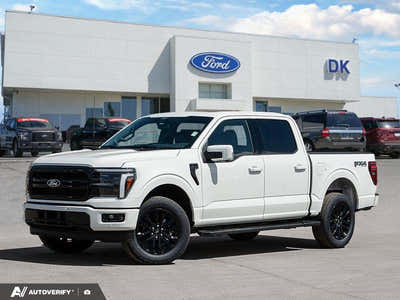NEW 2026 Ford F-150 LARIAT - Star White Tri-coat Metallic Exterior - $90,457 - Stock #D60510 - VIN 1FTFW5L88TFA91382
