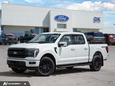 NEW 2026 Ford F-150 LARIAT - Star White Tri-coat Metallic Exterior - $92,157 - Stock #D60573 - VIN 1FTFW5L84TFA96417