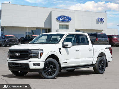 NEW 2026 Ford F-150 LARIAT - Star White Tri-coat Metallic Exterior - $94,452 - Stock #D60541 - VIN 1FTFW5LD6TFB03574