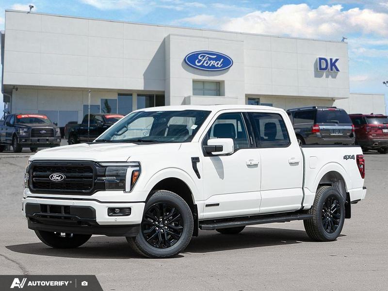 NEW 2026 Ford F-150 LARIAT - Star White Tri-coat Metallic Exterior / BLACK ACTIVE X Interior - $94,452 - Stock #D60541 - VIN 1FTFW5LD6TFB03574 - Photo 1