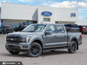 NEW 2026 Ford F-150 LARIAT - Carbonized Grey Metallic Exterior - $83,814 - Stock #D60547 - VIN 1FTFW5L82TFA10764