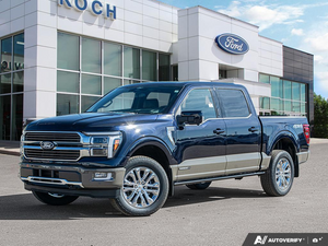 NEW 2026 Ford F-150 King Ranch - Antimatter Blue/marsh Grey Accent Exterior - $108,904 - Stock #E61013 - VIN 1FTFW6LD8TFB83630