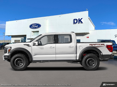 NEW 2026 Ford F-150 Raptor - Oxford White Exterior - $117,319 - Stock #D60851 - VIN 1FTFW1RG6TFC13020