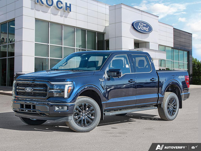 NEW 2026 Ford F-150 LARIAT - Antimatter Blue Metallic Exterior - $78,859 - Stock #E61062 - VIN 1FTFW5L50TFB76593