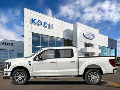 NEW 2026 Ford F-150 LARIAT - Star White Tri-Coat Exterior - $94,839 - Stock #E61134 - VIN 1FTFW5LD3TFC47499