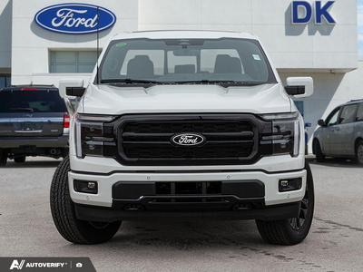 NEW 2026 Ford F-150 LARIAT - Star White Tri-Coat Exterior - $88,377 - Stock #D60797 - VIN 1FTFW5L51TFB70902