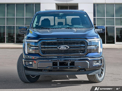 NEW 2026 Ford F-150 LARIAT - Antimatter Blue Metallic Exterior - $78,859 - Stock #E61062 - VIN 1FTFW5L50TFB76593