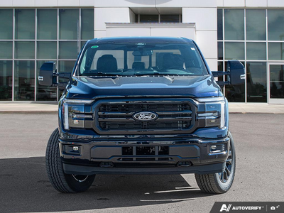 NEW 2026 Ford F-150 LARIAT - Antimatter Blue Metallic Exterior - $82,794 - Stock #E61014 - VIN 1FTFW5L59TFB72462