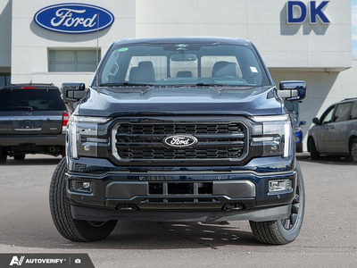 NEW 2026 Ford F-150 LARIAT - Antimatter Blue Metallic Exterior - $87,577 - Stock #D60792 - VIN 1FTFW5L5XTFB69182