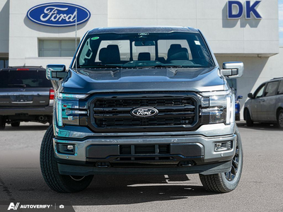 NEW 2026 Ford F-150 LARIAT - Carbonized Grey Metallic Exterior - $81,612 - Stock #D60822 - VIN 1FTFW5L88TFC32967