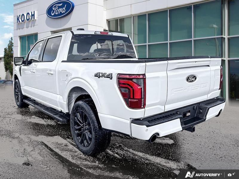 NEW 2026 Ford F-150 LARIAT - Star White Tri-coat Metallic Exterior / BLACK ACTIVE X Interior - $91,594 - Stock #E60564 - VIN 1FTFW5L85TFA11925 - Photo 4
