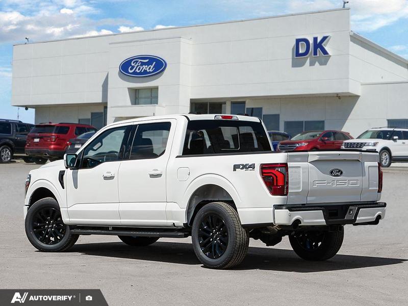 NEW 2026 Ford F-150 LARIAT - Star White Tri-coat Metallic Exterior / BLACK ACTIVE X Interior - $90,457 - Stock #D60510 - VIN 1FTFW5L88TFA91382 - Photo 4