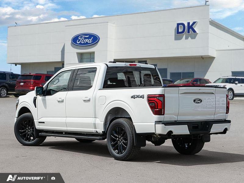 NEW 2026 Ford F-150 LARIAT - Star White Tri-coat Metallic Exterior / BLACK ACTIVE X Interior - $94,452 - Stock #D60541 - VIN 1FTFW5LD6TFB03574 - Photo 4