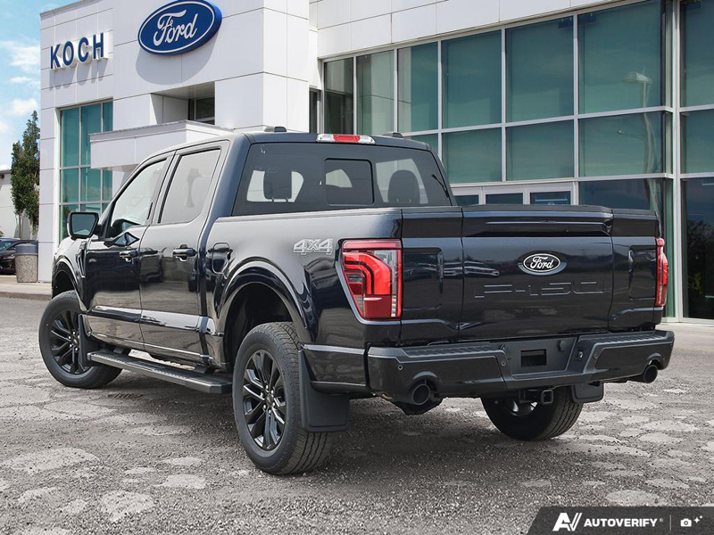 NEW 2026 Ford F-150 LARIAT - Antimatter Blue Metallic Exterior / BLACK ACTIVE X Interior - $88,762 - Stock #E60899 - VIN 1FTFW5L83TFB68837 - Photo 4