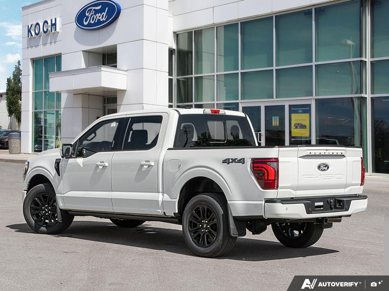 NEW 2026 Ford F-150 Platinum - Star White Tri-coat Metallic Exterior / BLACK LEATHER Interior - $100,750 - Stock #E60892 - VIN 1FTFW7L80TFB52817 - Photo 4