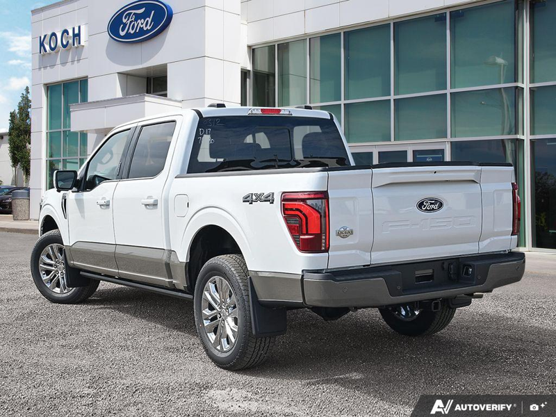 NEW 2026 Ford F-150 King Ranch - Star White/marsh Grey Accent Exterior / JAVA, KING RANCH MULTICONTOUR LEATHER BUCKET SEATS Interior - $94,246 - Stock #E60997 - VIN 1FTFW6L89TFB76530 - Photo 4