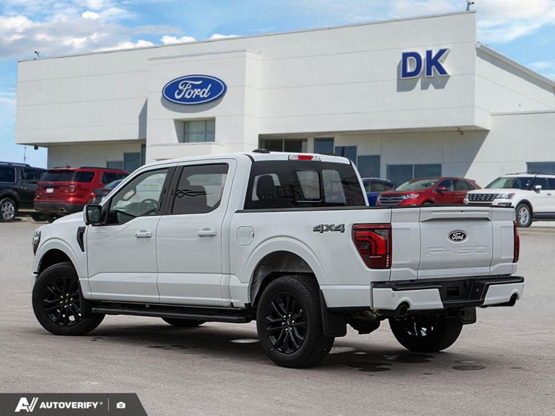NEW 2026 Ford F-150 LARIAT - Oxford White Exterior / BLACK ACTIVE X Interior - $79,862 - Stock #D60709 - VIN 1FTFW5L82TFB78338 - Photo 4
