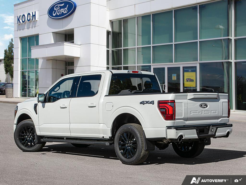NEW 2026 Ford F-150 LARIAT - Star White Tri-Coat Exterior / BLACK, ACTIVEX TRIMMED 40/CONSOLE/40 FRONT SEATS (B) Interior - $86,814 - Stock #E61044 - VIN 1FTFW5L50TFB69577 - Photo 4